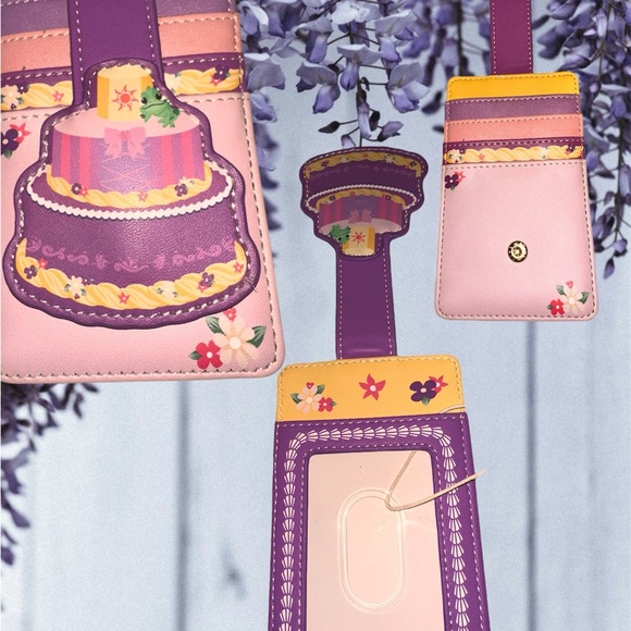 Disney Loungefly Tangled Cake bag and Card holder - Picture 2 of 7